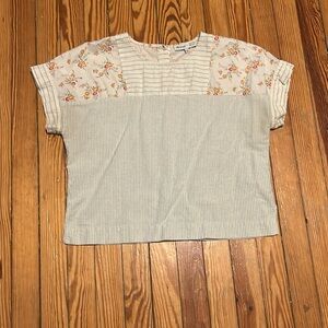 Madewell x new denim project top